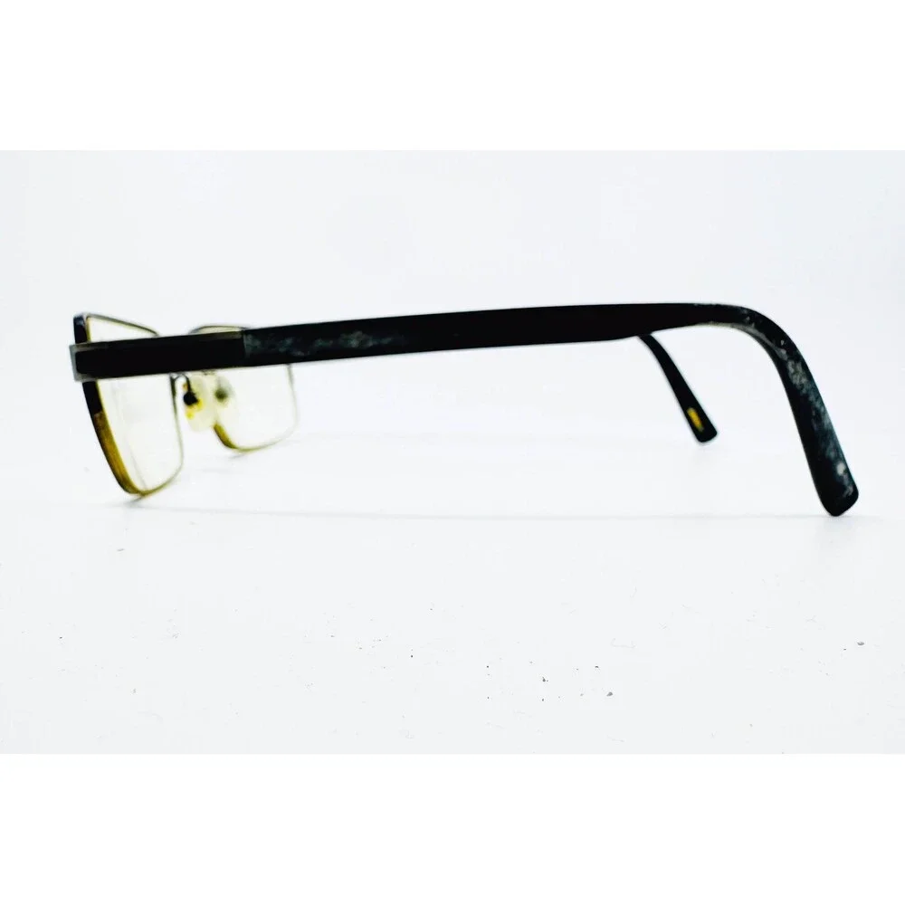 Timex Eyeglasses Mens Black Semi Rimless L049 Rectangle 58-17-150